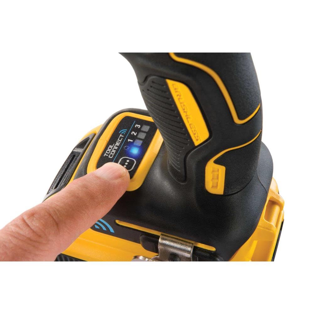 DEWALT 20V MAX* XR® Brushless Tool Connect™ Impact Driver Kit (w/ Tool Connect™ Batteries)