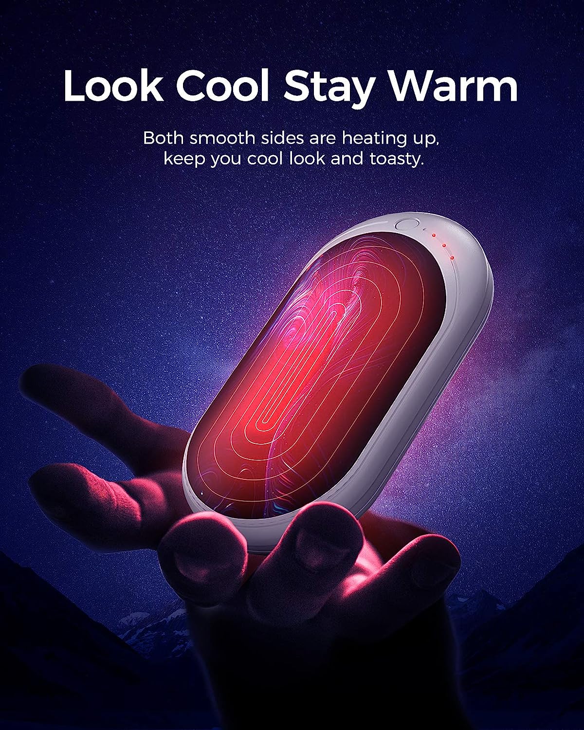 OCOOPA Hand Warmers Rechargeable, 1 Pack 5200mAh Electric Portable Pocket Heater, Heat Therapy Great for Raynauds, Hunting, Golf, Camping, Women Mens Gifts