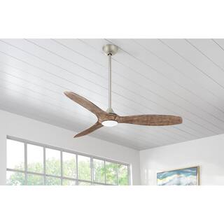 Home Decorators Collection Canterbury 60 in. Integrated LED Indoor Brushed Nickel Ceiling Fan with Light Kit and Remote Control SW17B2L BN