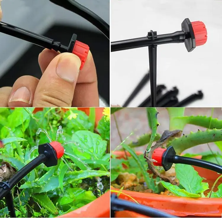 Garden Irrigation Farmland Watering Misting Adjustable Flow Drip Head Sprinkler