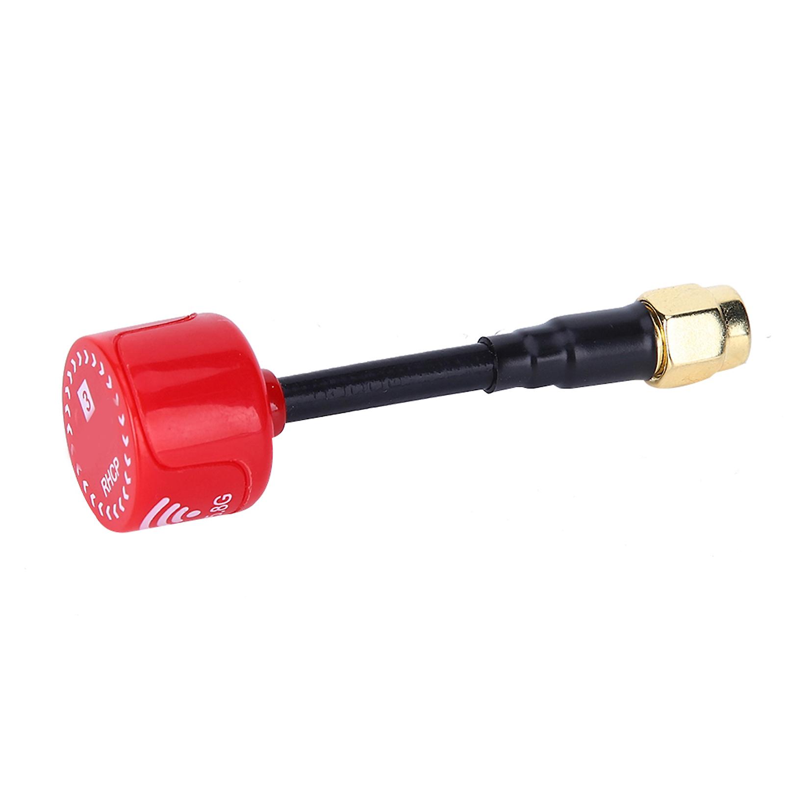 5.8ghz 3dbi Rhcp High Gain Antenna For Fpv Racing Drone Rc Parts Accessory(rouge Trou Intrieur Rpsma) Rouge Trou Intrieur Rp-sma