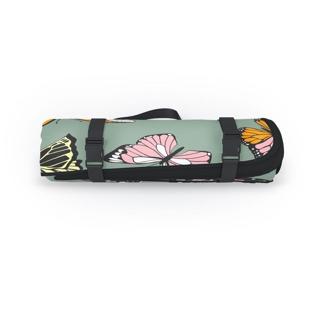 Emanuela Carratoni Wild Butterflies Picnic Blanket Deny Designs