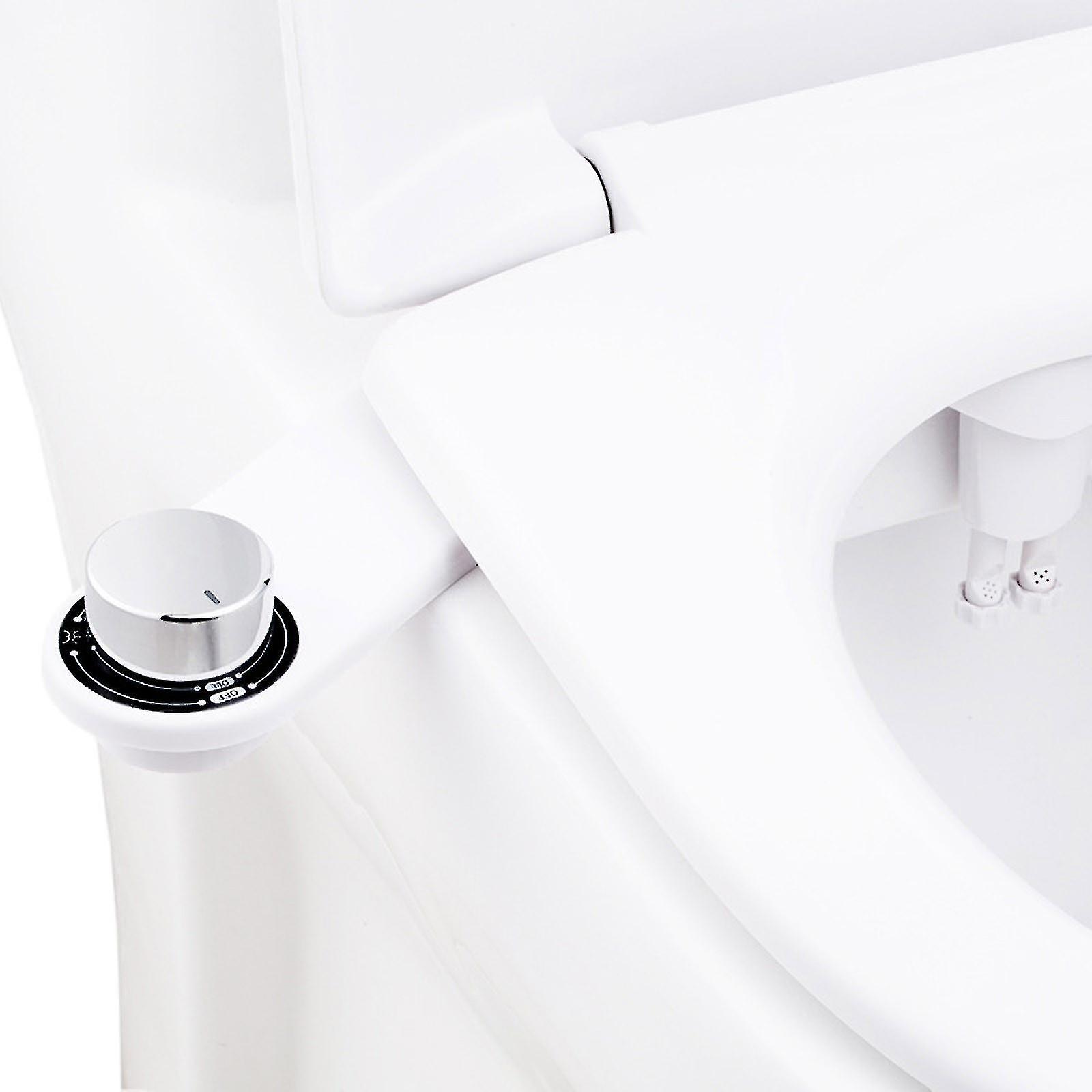 Sprayer Niubi-bidet Toilet Seat Attachment Fresh Water Sprayer (only Cold Temperature Control， Dual Nozzle Cleaning， Non-electric， Adjustable