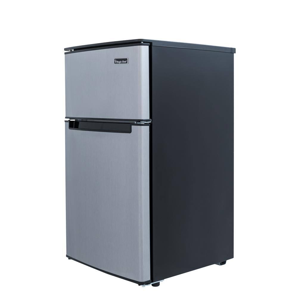 Magic Chef 3.1 cu. ft. Mini Fridge in Stainless Look HMDR310SE