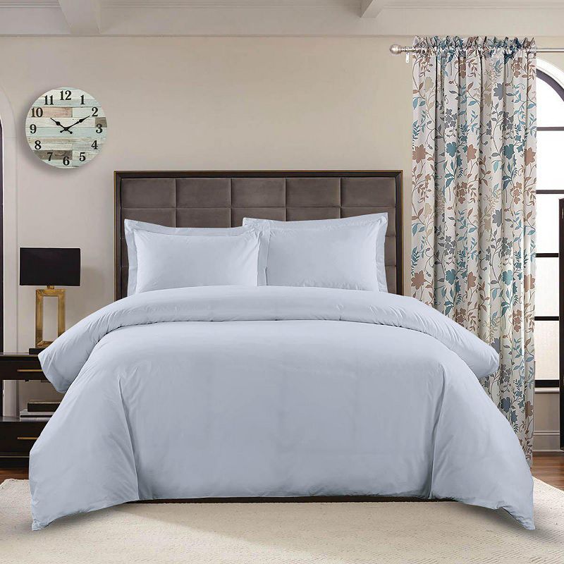 100% Cotton Percale 250 Thread Count 3-PC Duvet Cover Set