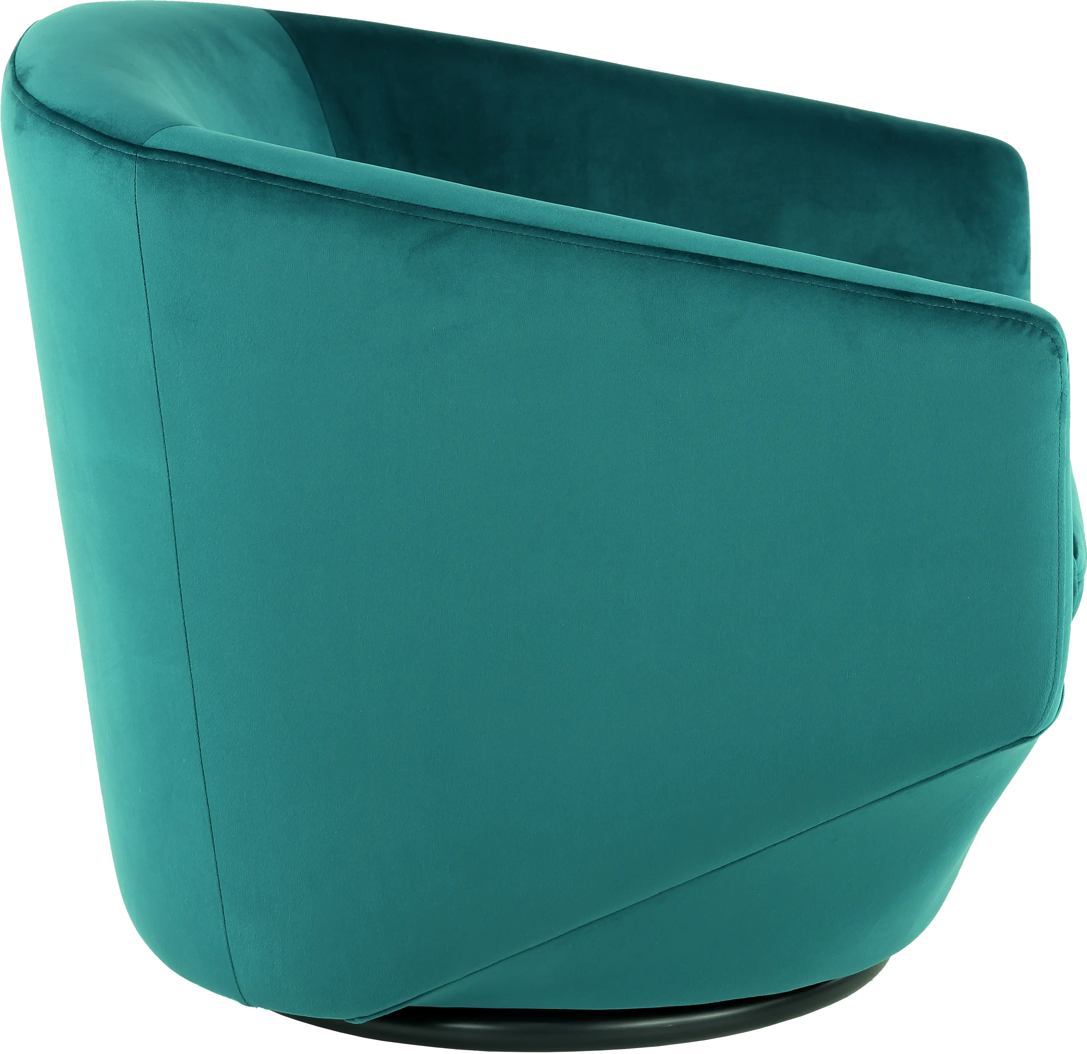 Jewel Velvet Emerald Swivel Accent Chair