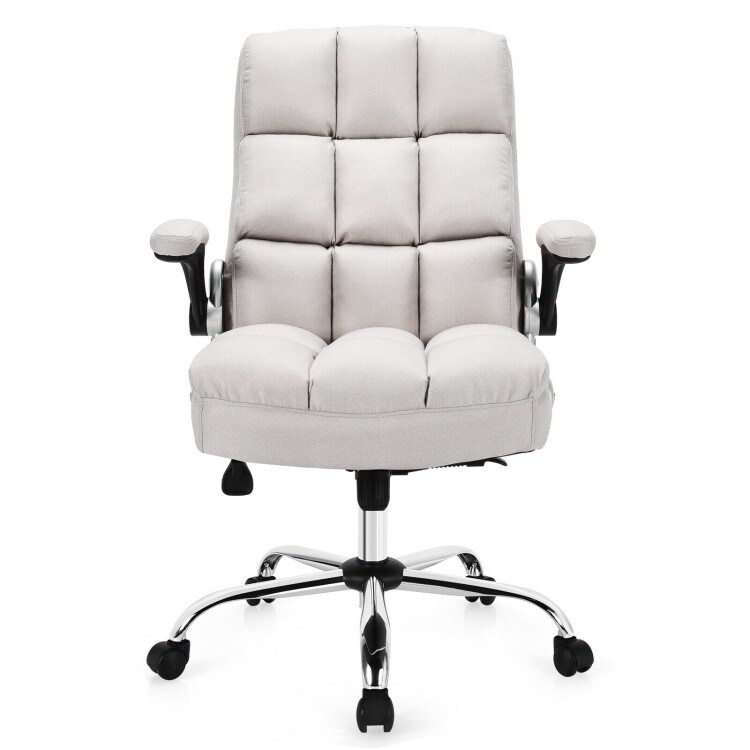 Adjustable Swivel Office Chair with High Back and Flip up Arm for Home and Office   30\