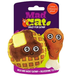 R2P Pet Mad Cat Chicken and Waffles Catnip Cat Toy