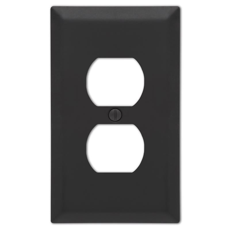 WALLPLATE CNTRY 2DUP BLK