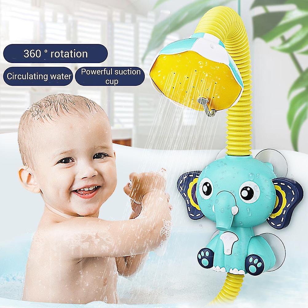 Baby Bath Toys Electric Elephant Animal Sucker Electric Shower Rain Head Children Bathing Time Game Toy