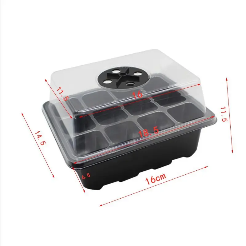 Gardening supplies 6 holes 12 holes with breathable hole seedling box seedling tray