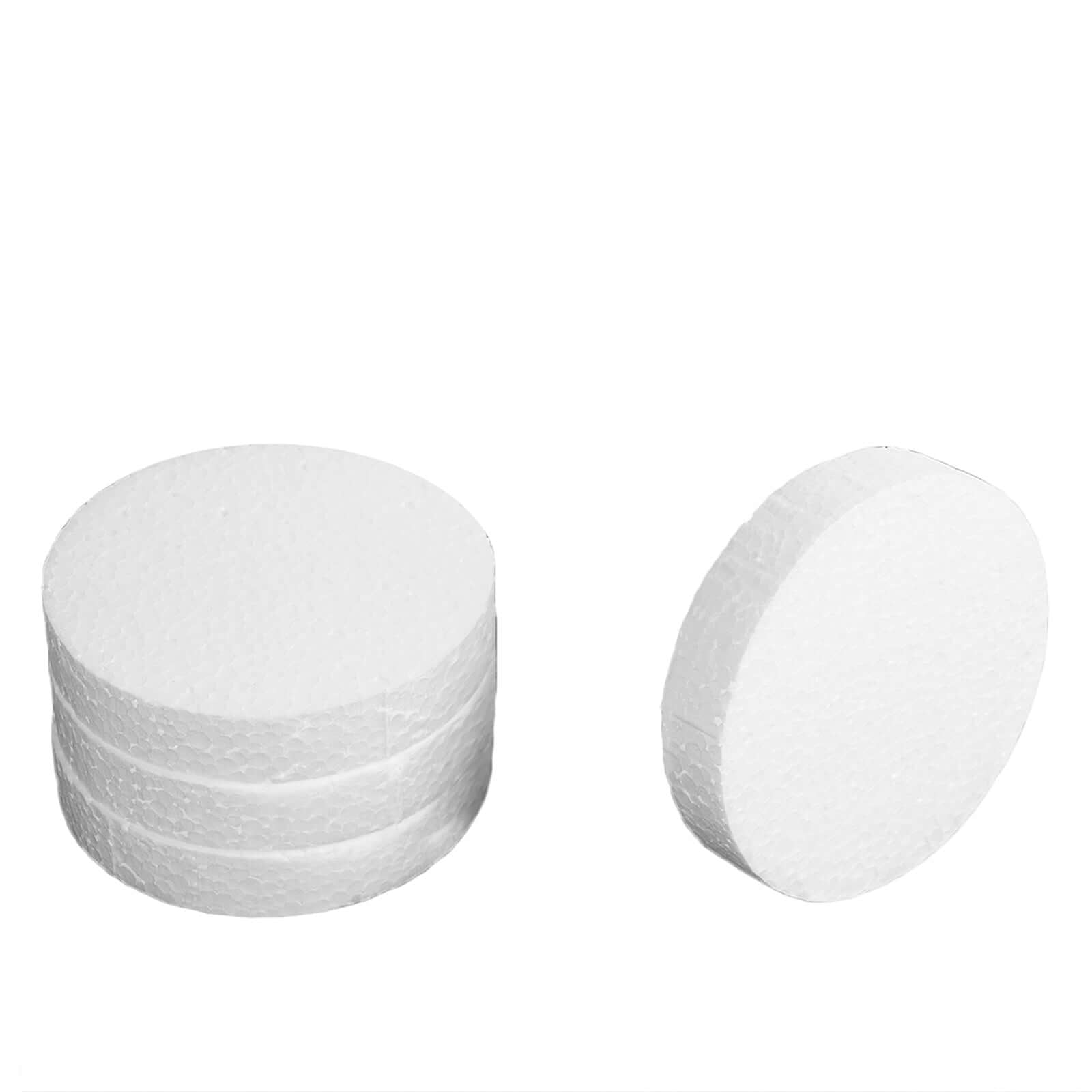 36 Pack White StyroFoam Disc, DIY Polystyrene Foam Craft Supplies 4