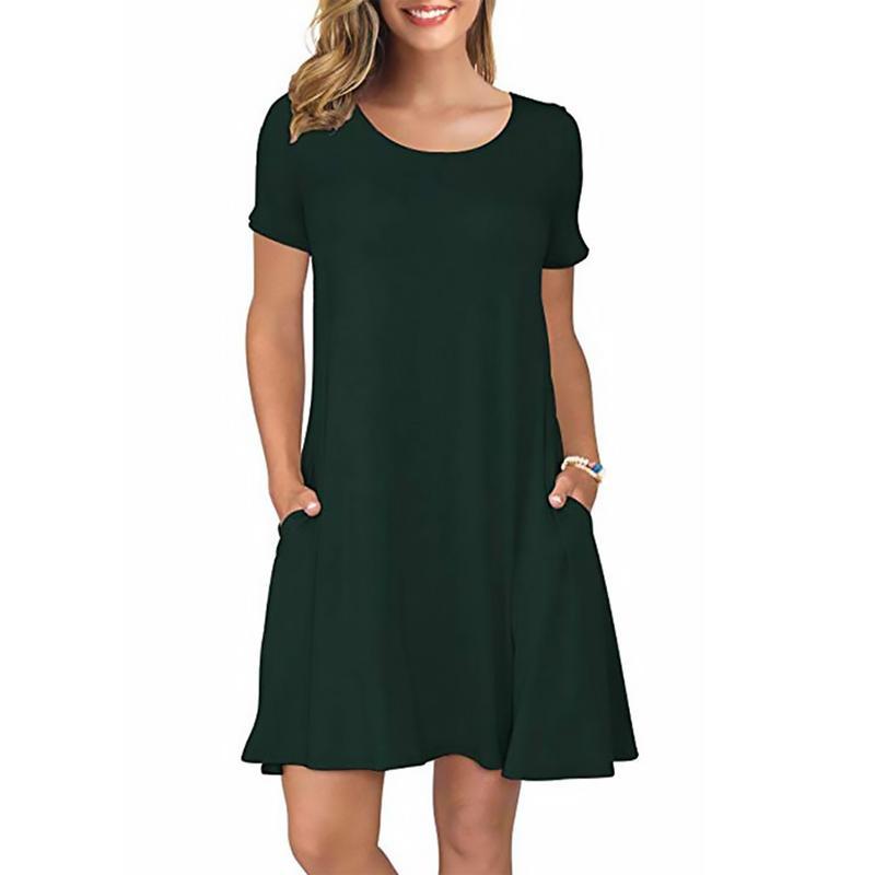 Summer Travel Short Sleeve Dress