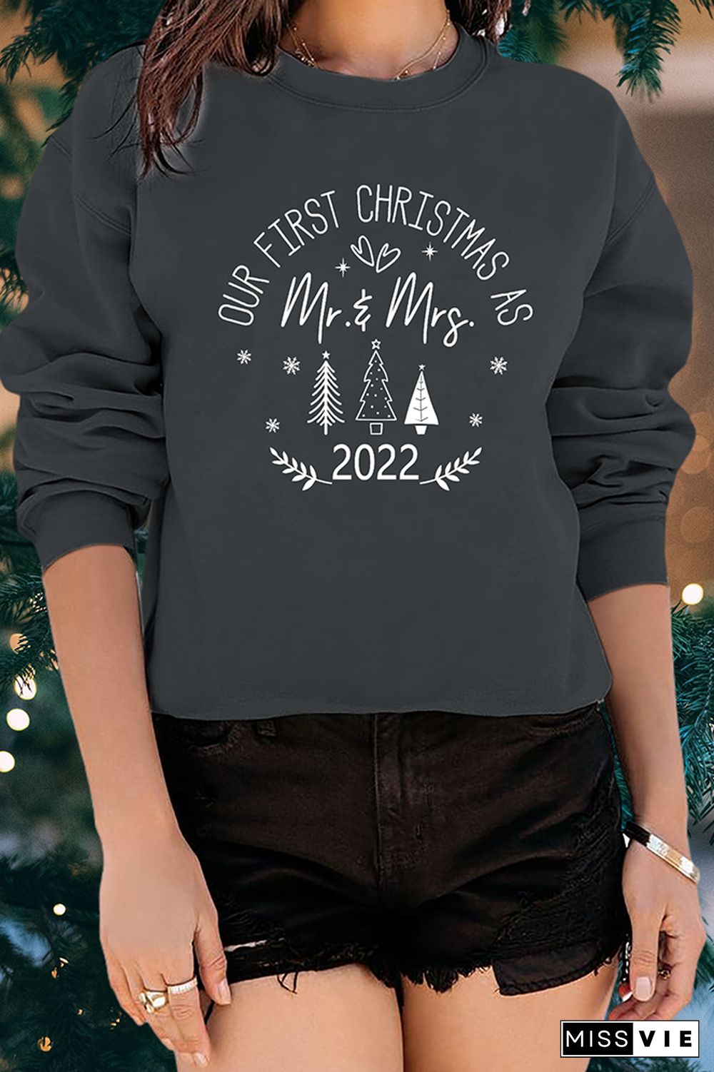 Our First Christmas as Mr. And Mrs Sweatshirt Wholesale