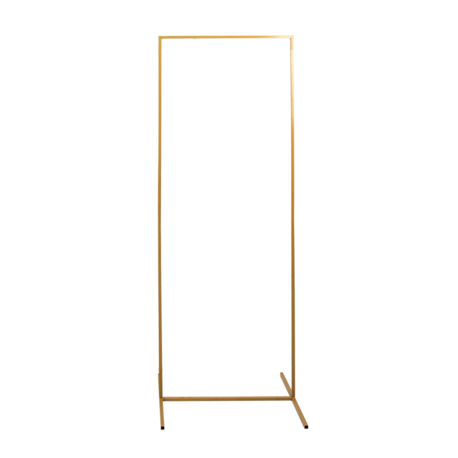 Gold Metal Frame Wedding Arch, Rectangular Backdrop Stand, Floral Display Frame 5.5ft