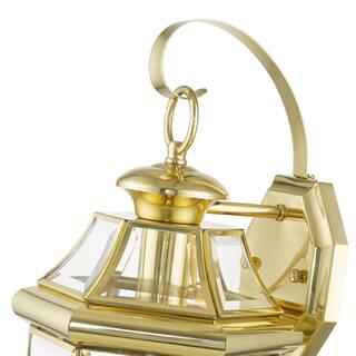 AVIANCE LIGHTING Monterey 1 Light Polished Brass Outdoor Wall Sconce 2151-02