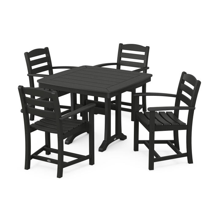 Polywood La Casa Café 5-Piece Dining Set with Trestle Legs PWS971-1