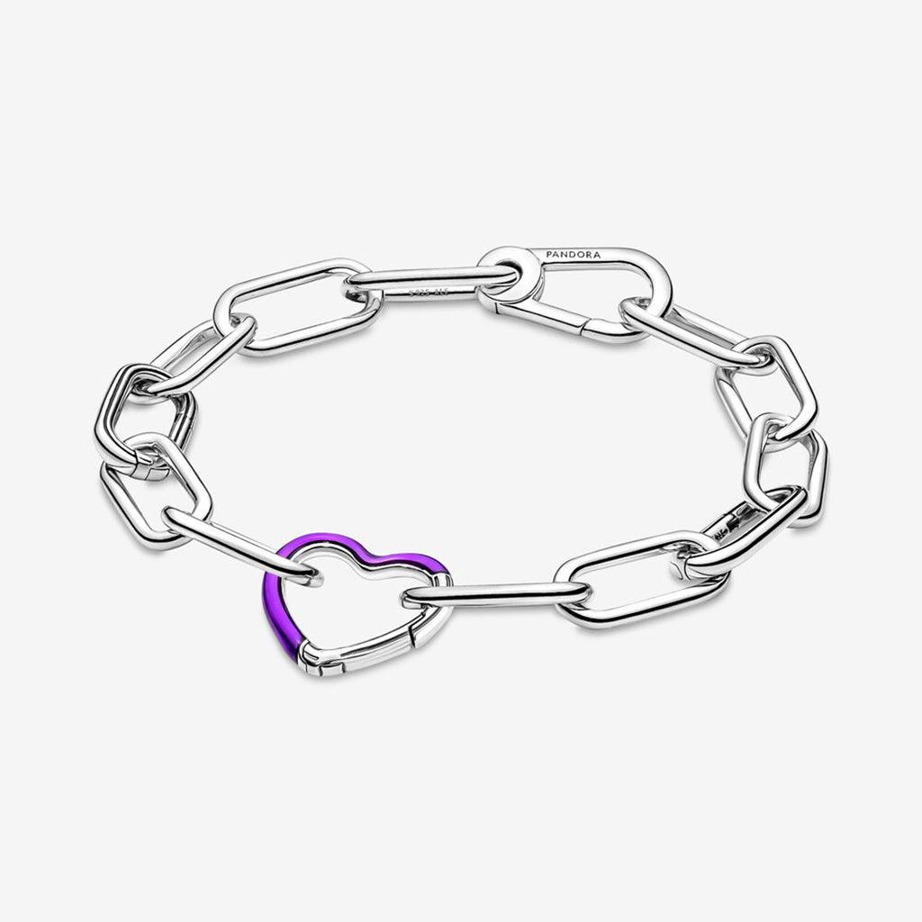 PANDORA  Pandora ME Bright Purple Styling Heart Connector