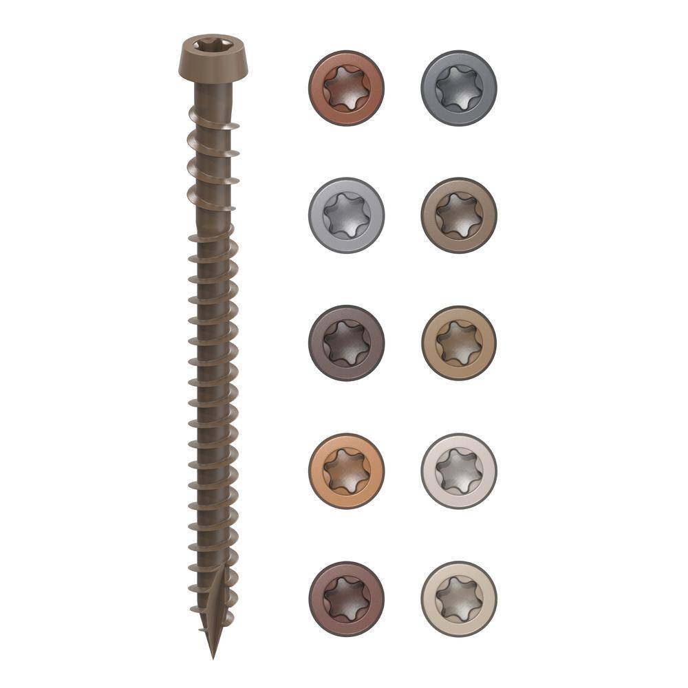 CAMO #10 2-12 in. Winchester Star Drive Trim-Head Composite Deck Screw (100-Count) 0349850