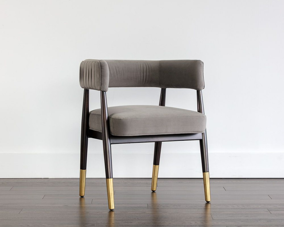 Callem Dining Armchair  Antonio Charcoal   Midcentury   Dining Chairs   by Sunpan Modern Home  Houzz