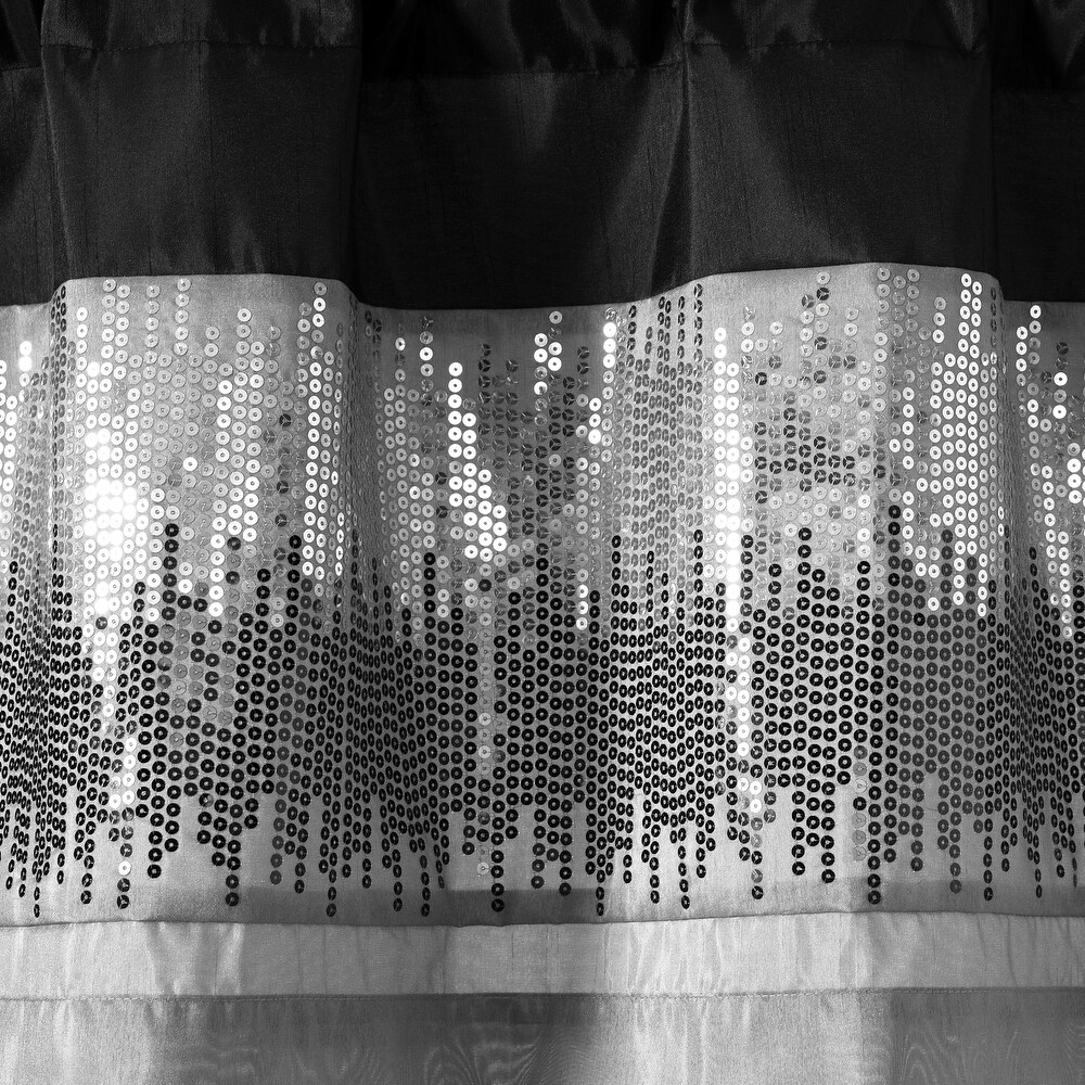 Lush Decor Night Sky Sequins Embroidery Valance   18\