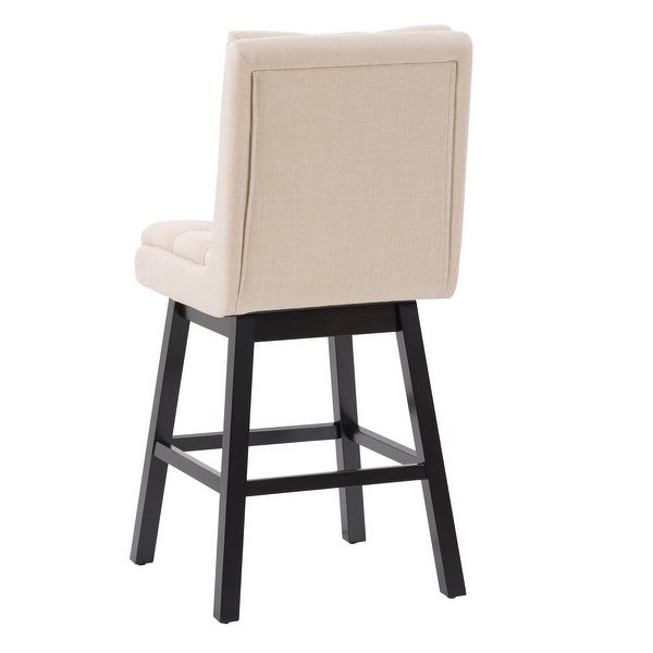 CorLiving Boston Tufted Fabric Barstool， Set of 2