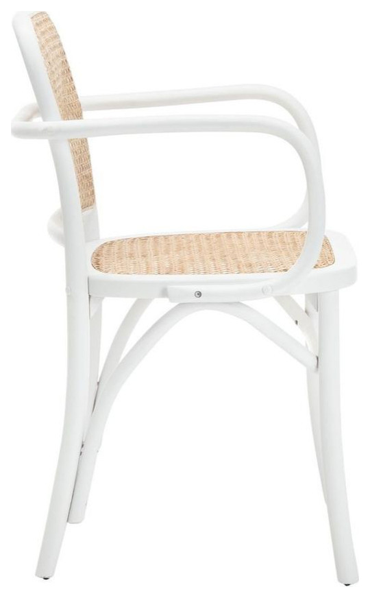 Donna Cane Dining Chair  Set of 2  White/Natural   Tropical   Dining Chairs   by Rustic Home Furniture Deco  Houzz