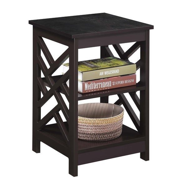 Copper Grove Zeus End Table with Shelves