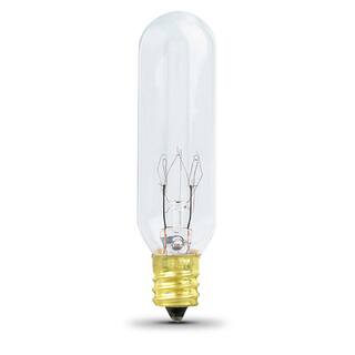 Feit Electric 15-Watt Soft White (2700K) T6 Dimmable 145V Candelabra E12 Base Incandescent Light Bulb (2-Pack) BP15T62-145HDRP