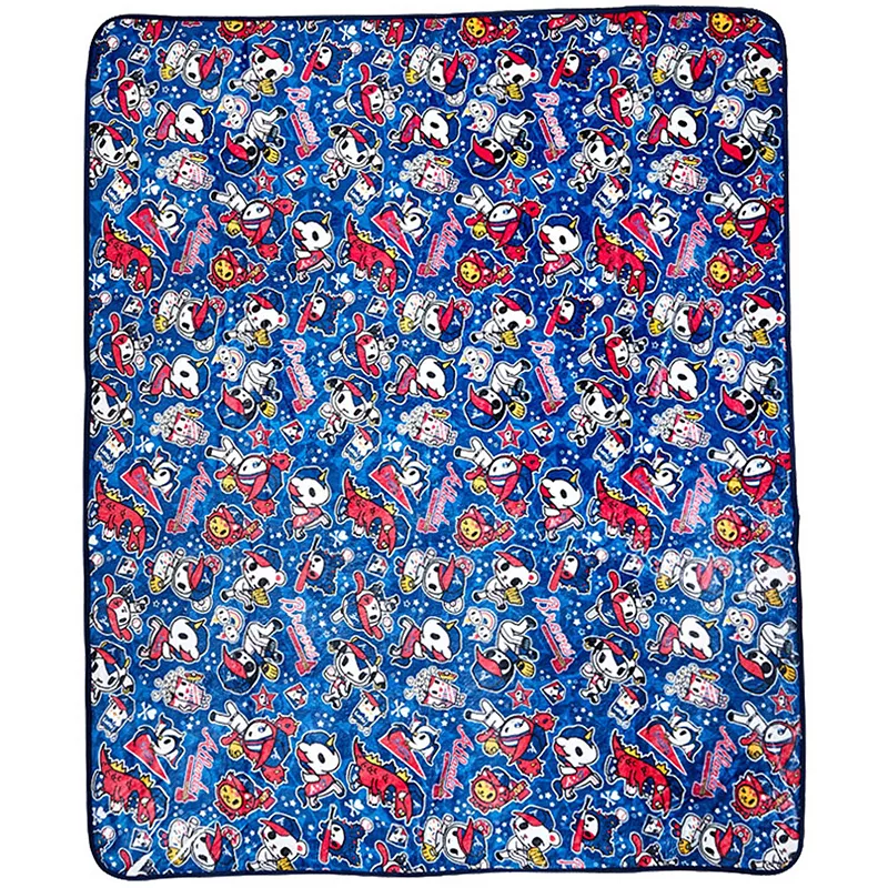 tokidoki Atlanta Braves 60 x 50 Plush Blanket