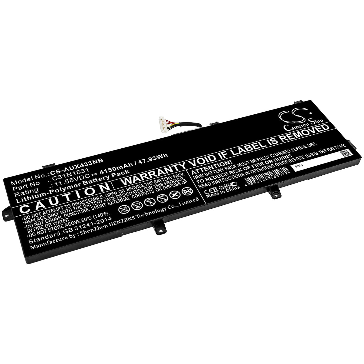 Asus P3540FA p3540fa0091a8265u p3540fa0101a8565u Replacement Battery BatteryClerkcom Laptop and Notebook