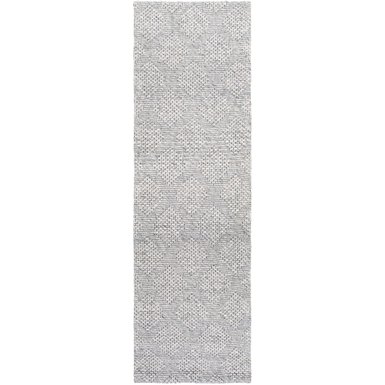 Colarado Hand Woven Rug in Ivory, Black, Charcoal