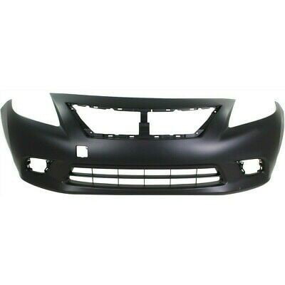 Primed Front Bumper Cover for 2012-2014 Nissan Versa 1.6 S SL SV Advance Sense