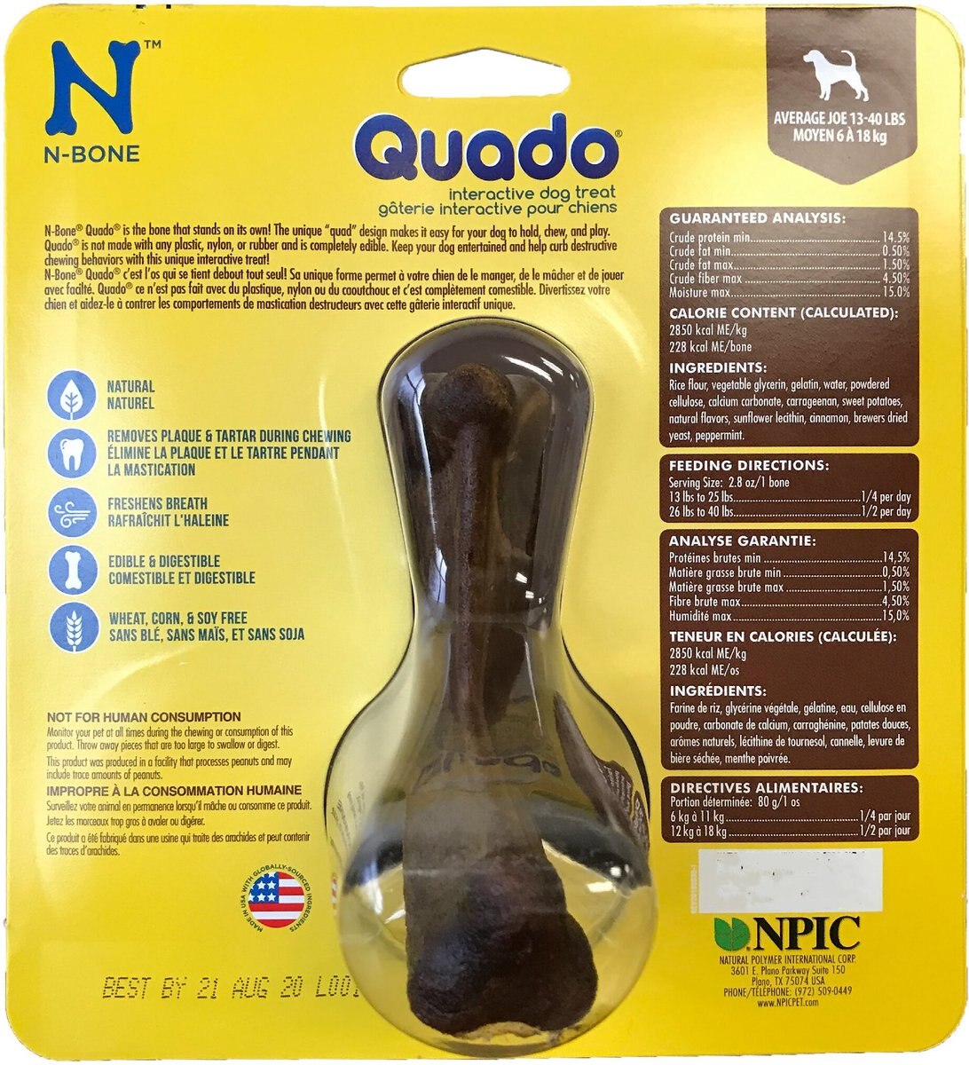 N-Bone Quada BBQ Flavored Interactive Dental Dog Treats