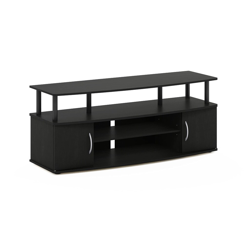 Large Entertainment Stand for TV Up to 55 Inch  Blackwood