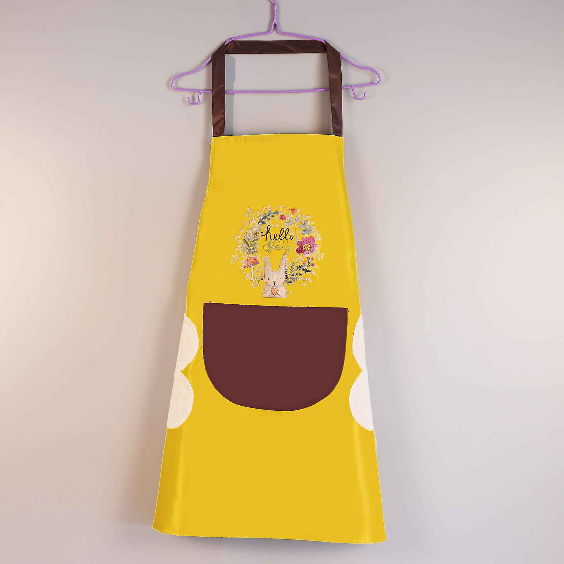 Chefs Kitchen Aprons For Women Child Men， Kitchen Cooking Aprons For Cooking Baking Gardening，cute Birthday Gifts - Yellow