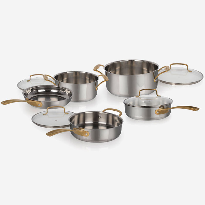 Cuisinart 719BGDC 9 Piece Metalexpressions Stainless Steel Cookware S