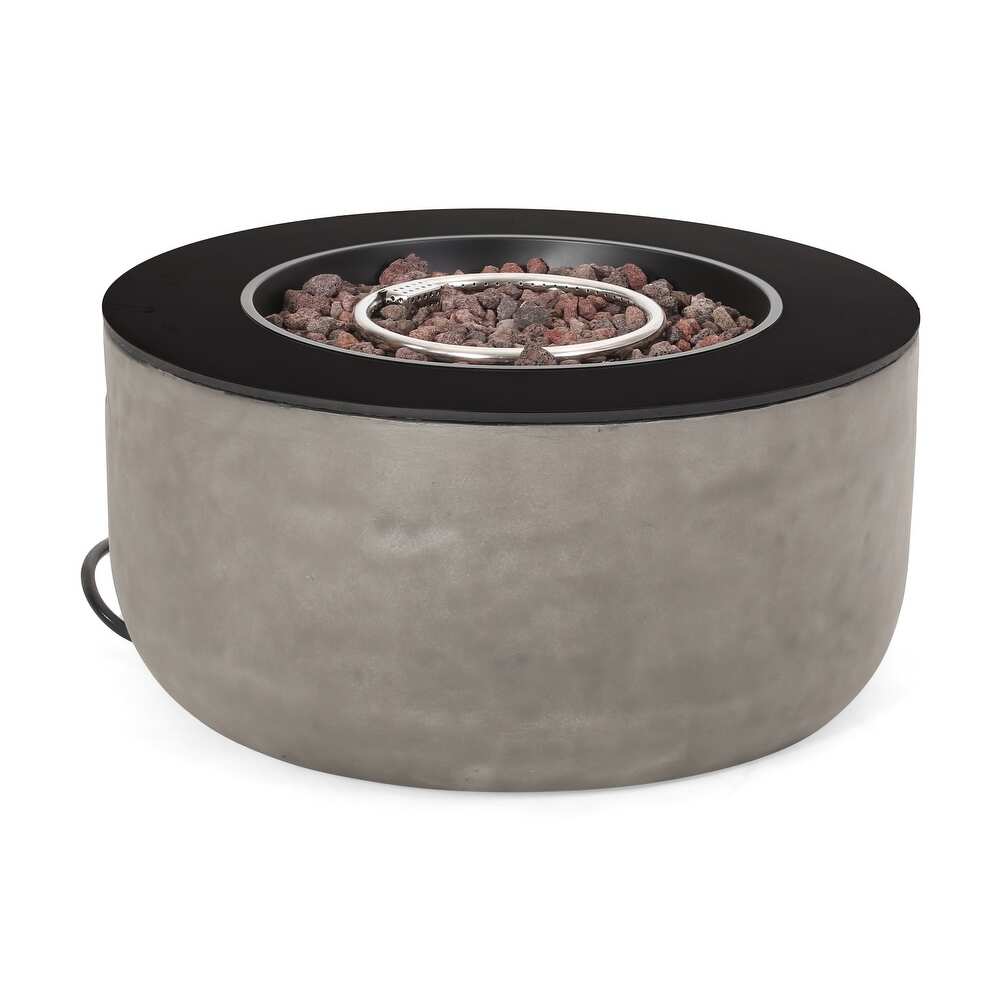 Adio Outdoor Modern 31 inch Circular Fire Pit by Christopher Knight Home   31.10\