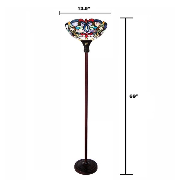 Gracewood Hollow Chopra -style Antique Bronze Floor Lamp