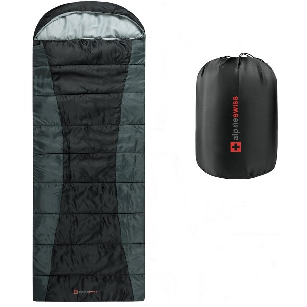 Alpine Swiss 0 c 32 f Sleeping Bag Lightweight Waterproof With Compression Sack Adults All Seasons Camping Hiking Backpacking Travel Outdoor Indoor