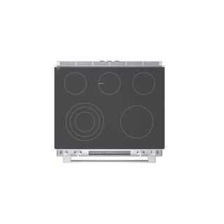 Bosch Benchmark Benchmark Series 30 in. 4.6 cu. ft. Slide-In Electric Range with Self Cleaning Convection Oven in Stainless Steel HEIP056U