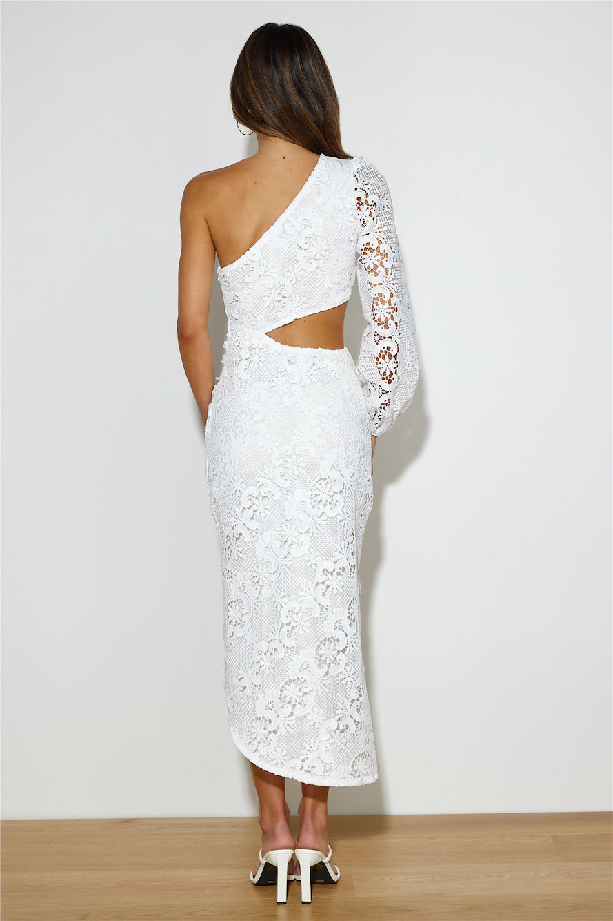 Secret Style Midi Dress White