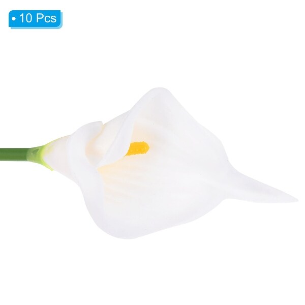 10Pcs 13 Artificial Calla Lily Flowers Permanent Floral Bouquet Decor