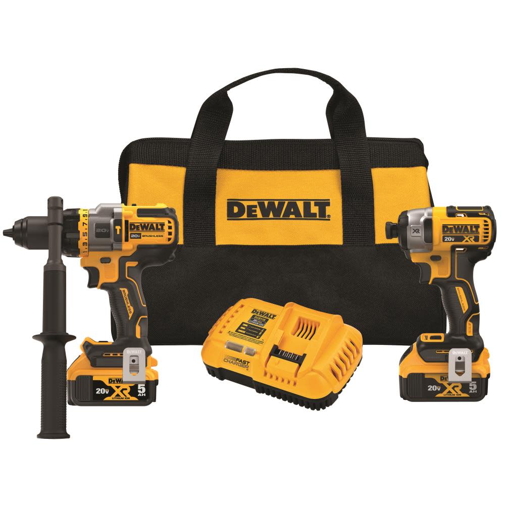 DW 20V MAX 2 Tool Kit Including Hammer Drill/Driver with FLEXV Advantage DCK2100P2 from DW