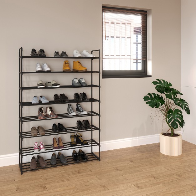 Home complete 8 tier Shoe Rack For 40 Pairs Black