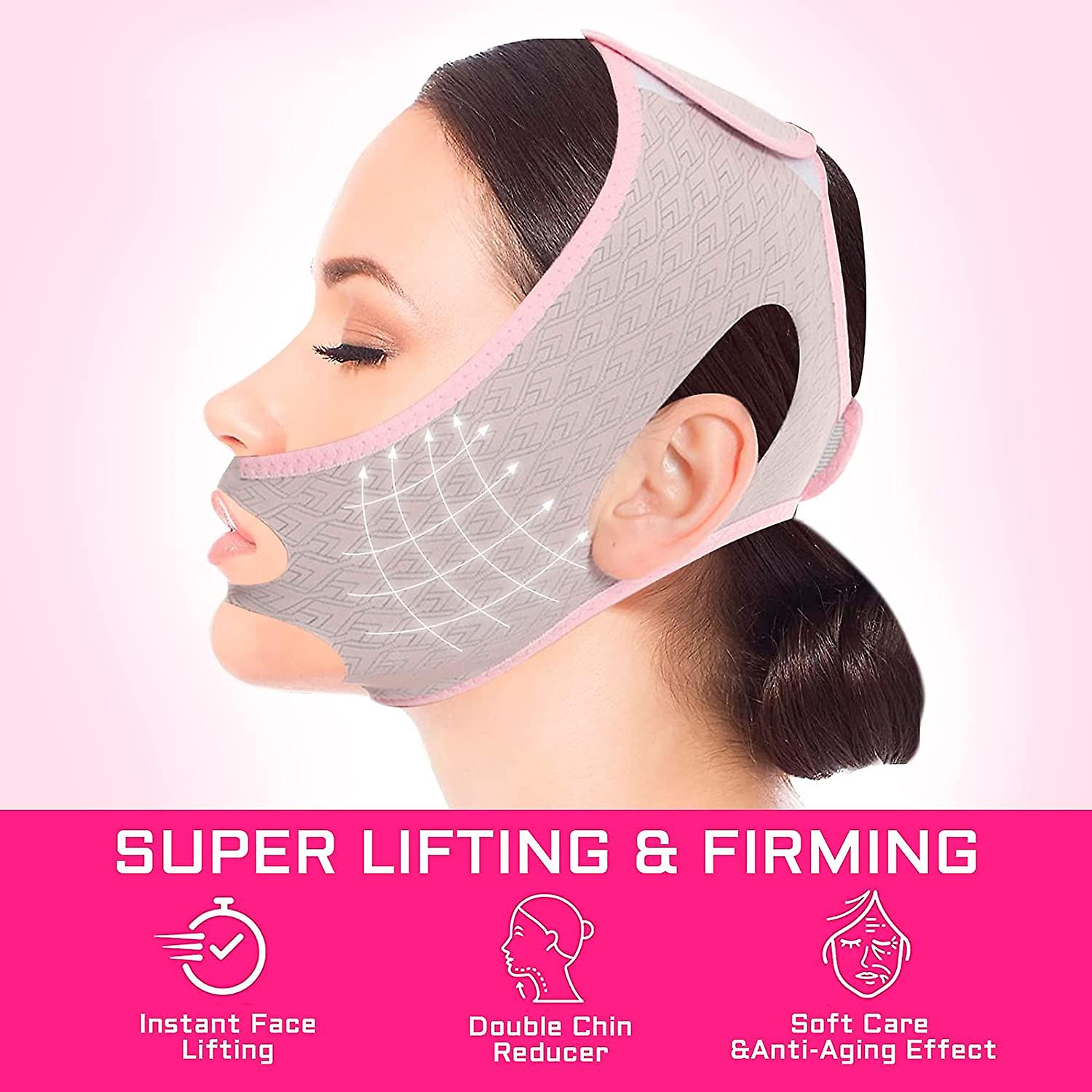 Beauty Face Sculpting Sleep Maskv Line Lifting Mask Facial Slimming Strap，double Chin Reducer， Chin Up Mask Face Lifting Belt