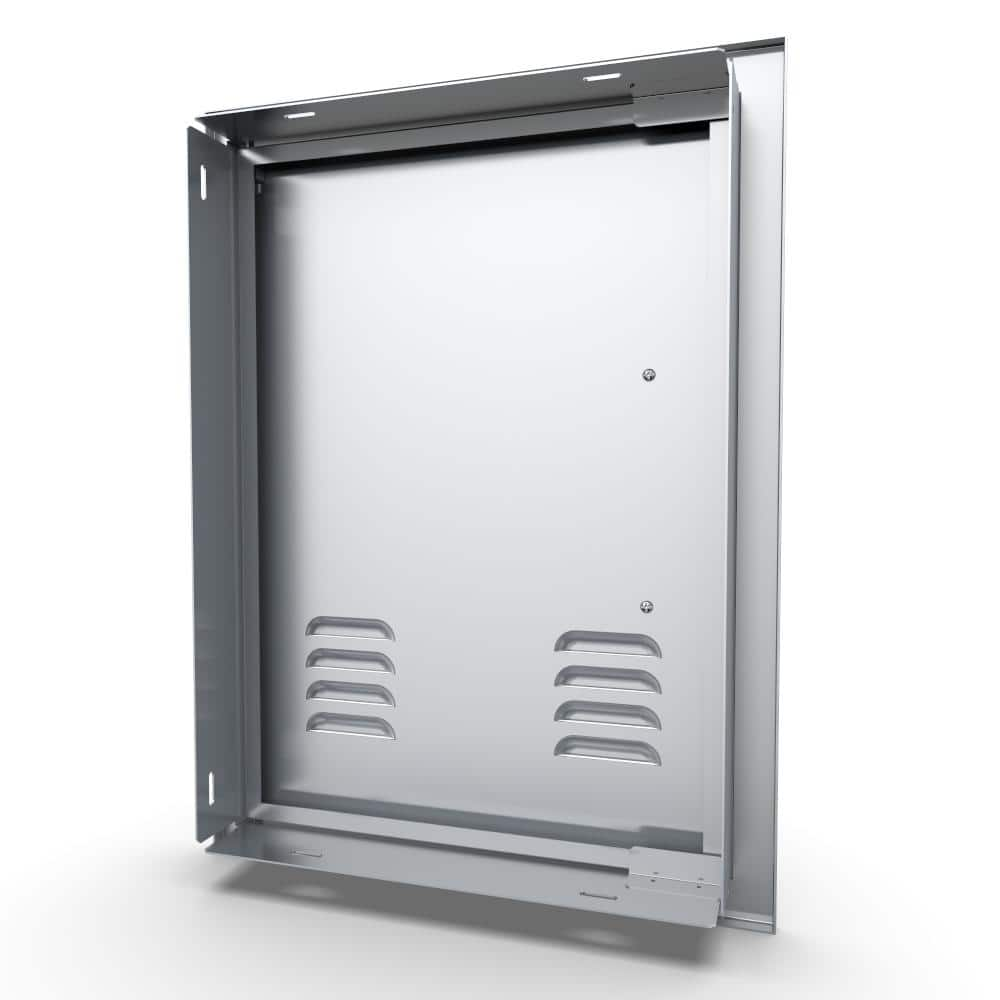 Sunstone Signature Series 17 in. x 23 in. 304 Stainless Steel Right Swing Vertical Vented Door BA-VDVR1420