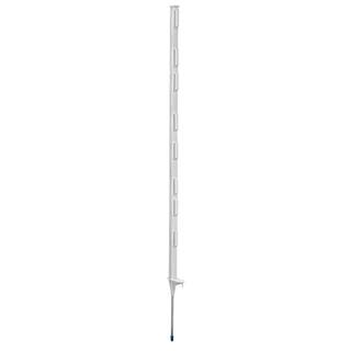 Everbilt 1 in. x 1 in. x 4 ft. White Step-In Fence Post 901120EB