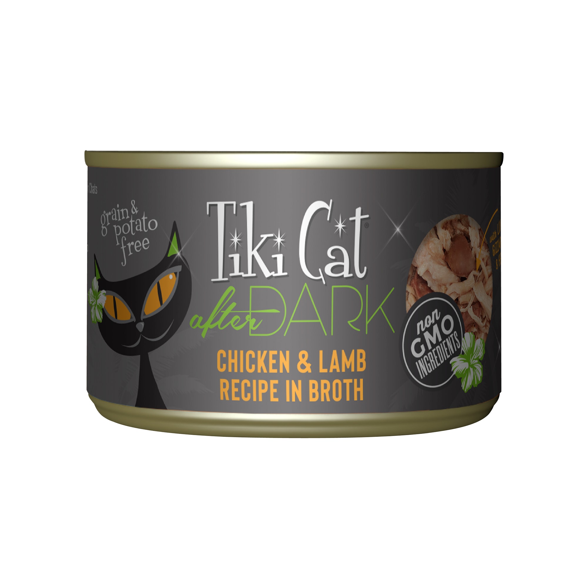 Tiki Cat After Dark Chicken  Lamb Wet Food， 5.5 oz.， Case of 8