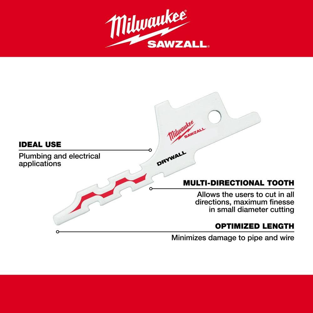 Milwaukee Drywall Sawzall Blade 48-00-1640 from Milwaukee